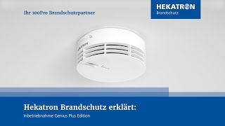 Inbetriebnahme der Genius Plus Rauchwarnmelder  Hekatron Brandschutz [upl. by Rayham]