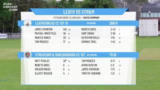 Leatherhead CC 1st XI v Streatham amp Marlborough CC 1st XI [upl. by Ohaus]