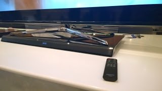 Samsung HWH600 Sound Stand handson [upl. by Aicnerolf105]