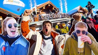 Crazy Apres Party At La Follie Douce Meribel  Alps Ski Vlog 2022 [upl. by Ohploda]