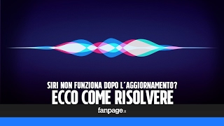 Siri non funziona o è scomparso dopo laggiornamento di iPhone e iPad Ecco come risolvere il proble [upl. by Akkina]