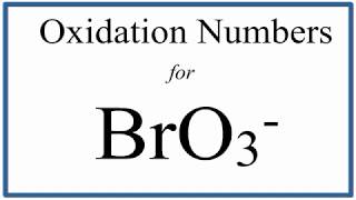 How to find the Oxidation Number for Br in the BrO3 ion Bromate ion [upl. by Tartan966]