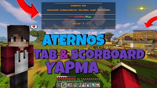 Minecraft TAB ve SCORBOARD Yapma  TAB plugin [upl. by Aikmat]