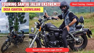 Short Touring ke kebun teh Cianten Leuwiliang  Jalur ekstrem  Benelli Patagonian Eagle 250 [upl. by Cynthy]