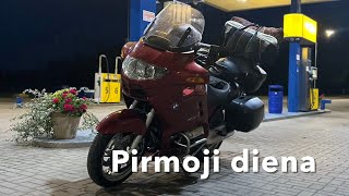 Kelione motociklu 940 km Latvijos pajuriu 1oji diena [upl. by Eissim]