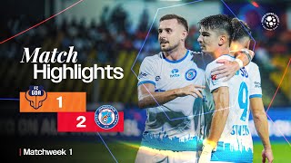 Match Highlights  FC Goa 12 Jamshedpur FC  MW 1  ISL 202425 [upl. by Aholah844]