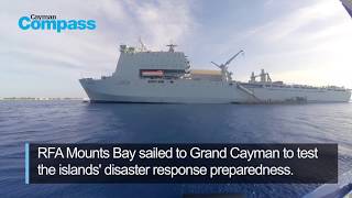 RFA Mounts Bay sailed to Grand Cayman [upl. by Lemraj483]