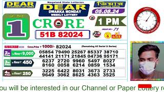 LOTTERY LIVE DEAR NAGALAND STATE LOTTERY SAMBAD DRAW RESULT 05082024 NAGALAND LOTTERY LIVE [upl. by Kronick]