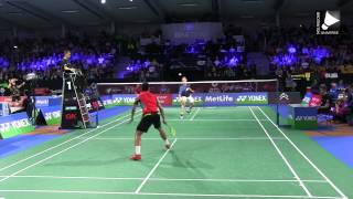 Chen Long vs Viktor Axelsen Denmark Open 2014 [upl. by Aicul]