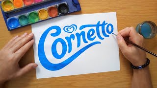 How to draw the Cornetto logo [upl. by Bourne]