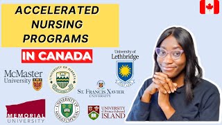 ACCELERATED NURSING PROGRAMS IN CANADA  Study Nursing with NO SCIENCES BACKGROUND  Requirements [upl. by Novyaj]