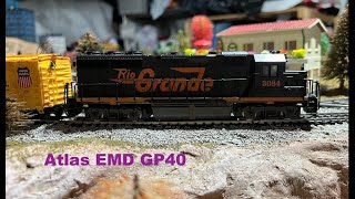 HO Scale Atlas EMD GP40 locomotive for the collection [upl. by Martine817]