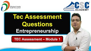 CSC TEC Exam Assessment Questions and Answers 2024  Hindi and English  Complete 1 Assessment [upl. by Pollux475]