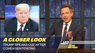 Trump Speaks Out After Cohen Sentencing A Closer Look [upl. by Hickie]