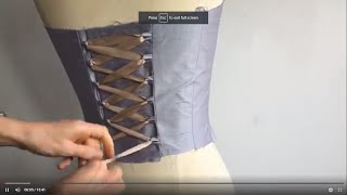 Rouleau Loops for Lacing a Corset [upl. by Harlamert]