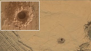 NASA Curiosity Mars Rover capture this 36th successful drill hole on Mount Sharp at a rock Canaima [upl. by Asta313]