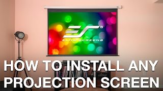 StepbyStep Guide How to Perfectly Install ANY Projection Screen [upl. by Curtice]