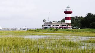 Harbour Town Golf Links  Aerial 3 at The Sea Pines Resort  Hilton Head Island [upl. by Lled816]