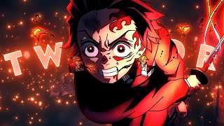 Tanjiro Unlocks Red Sword Twixtor 4K Demon Slayer Season 3 [upl. by Hux]