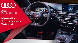 myAudi  Audi connect Tutorial Registrierung amp Funktionen [upl. by Stormy]