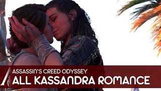 Kassandra Romance  Assassins Creed Odyssey All Scenes with Timestamps [upl. by Crista]