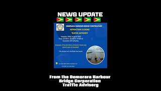 From the Demerara Harbour Bridge Corporation [upl. by Gniliem]