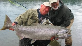 Huge Steelhead and Chinook Salmon Fishing Holidays in British Columbia Canada with FishSkeenacom [upl. by Namurt]