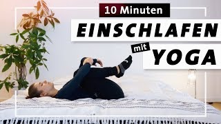 Mit Yoga Entspannt Einschlafen  Sanfte Abendroutine im Bett zum Loslassen amp Entspannen [upl. by Anirual350]