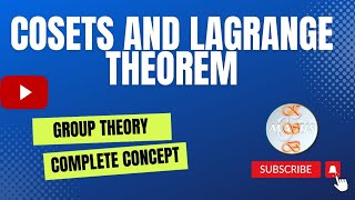 Cosets and lagrange theorem  Group theoryksbmaths7685 [upl. by Evania607]