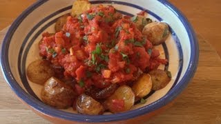 Patatas Bravas with Chorizo Recipe  MYVIRGINKITCHEN [upl. by Weaks]