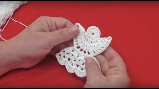 Ingeras crosetat decoratiune Craciun ornament handmade  Tutorial crosetat [upl. by Ehav]