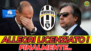 JUVENTUS ALLEGRI LICENZIATO IL SOSTITUTO VUOLE DUE ACQUISTI PER FORZA [upl. by Spark198]