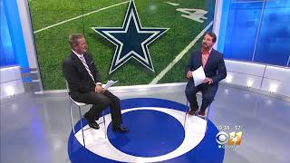 CBS 11 Bill Jones and Babe Laufenberg discuss The Release of Dez Bryant 41518 [upl. by Rufina51]