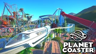 BUILDING A MONORAIL  PLANET COASTER 19 [upl. by Canice]