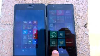 Lumia 540 amp vs Lumia 640 XL sunlight legibility readability test amp comparison [upl. by Ymas137]