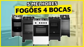 5 MELHORES FOGÕES de 4 BOCAS de 2024 Tem Fogão 4 Bocas de Piso com Mesa de Vidro e Mesa de Inox [upl. by Nnairb231]