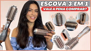 ESCOVA SECADORA 3 EM 1 PHILCO MULTIFUNÇÕES Resenha completa com testes 1300W Bivolt  PES19SG [upl. by Adah]