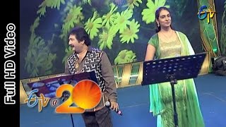 Mano and Anjana Performs  Jilibili Palukula Song in Bheemavaram ETV  20 Celebrations [upl. by Nauqe502]