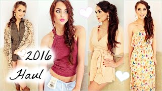 SpringSummer TRY ON HAUL 2016 Rompers Dresses Boots amp Bikinis  Jackie Wyers [upl. by Alathia]