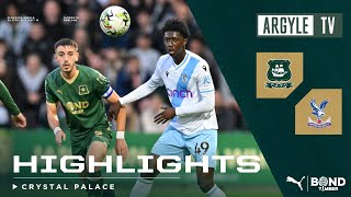 Highlights  Plymouth Argyle 24 Crystal Palace [upl. by Anivlem]