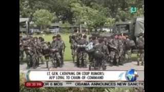 NewsLife Lt Gen Catapang on coup rumors AFP loyal to chainofcommand [upl. by Judd]