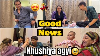 Good news dediye pure ghar walo ko💃😍 sabke liye tha yeh unexpected🥳 kya reaction hoga😚 [upl. by Enimisaj]