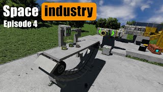 Space Engineers Industry Hinge Conveyor Belt System EP4 [upl. by Eilahs]