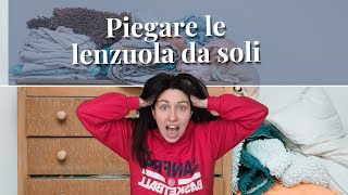 Come piegare le lenzuola con e senza angoli da soli [upl. by Portuna]