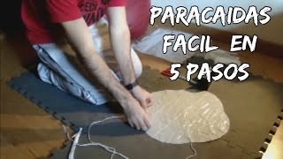 Como hacer paracaídas de juguete casero aerodinámicoHow to made a simple aerodynamic parachute [upl. by Garcia]