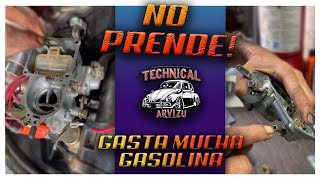 Vocho consume MUCHA GASOLINA ❓Batalla para prender cuando está caliente❓❓❓ [upl. by Schober]