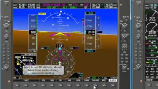 G1000 LPV Instrument Approach demonstration [upl. by Hodge]