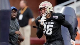 Jermaine Johnson vs Darian Kinnard Senior Bowl [upl. by Hanson]