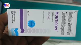 Monticope Suspension  montelukast and levocetirizine Syrup use side effects amp Benefits of Monticope [upl. by Fanchie]