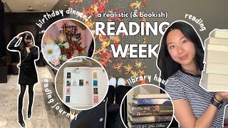 reading vlog  a realistic amp bookish reading week 🍂📙 [upl. by Ilana]